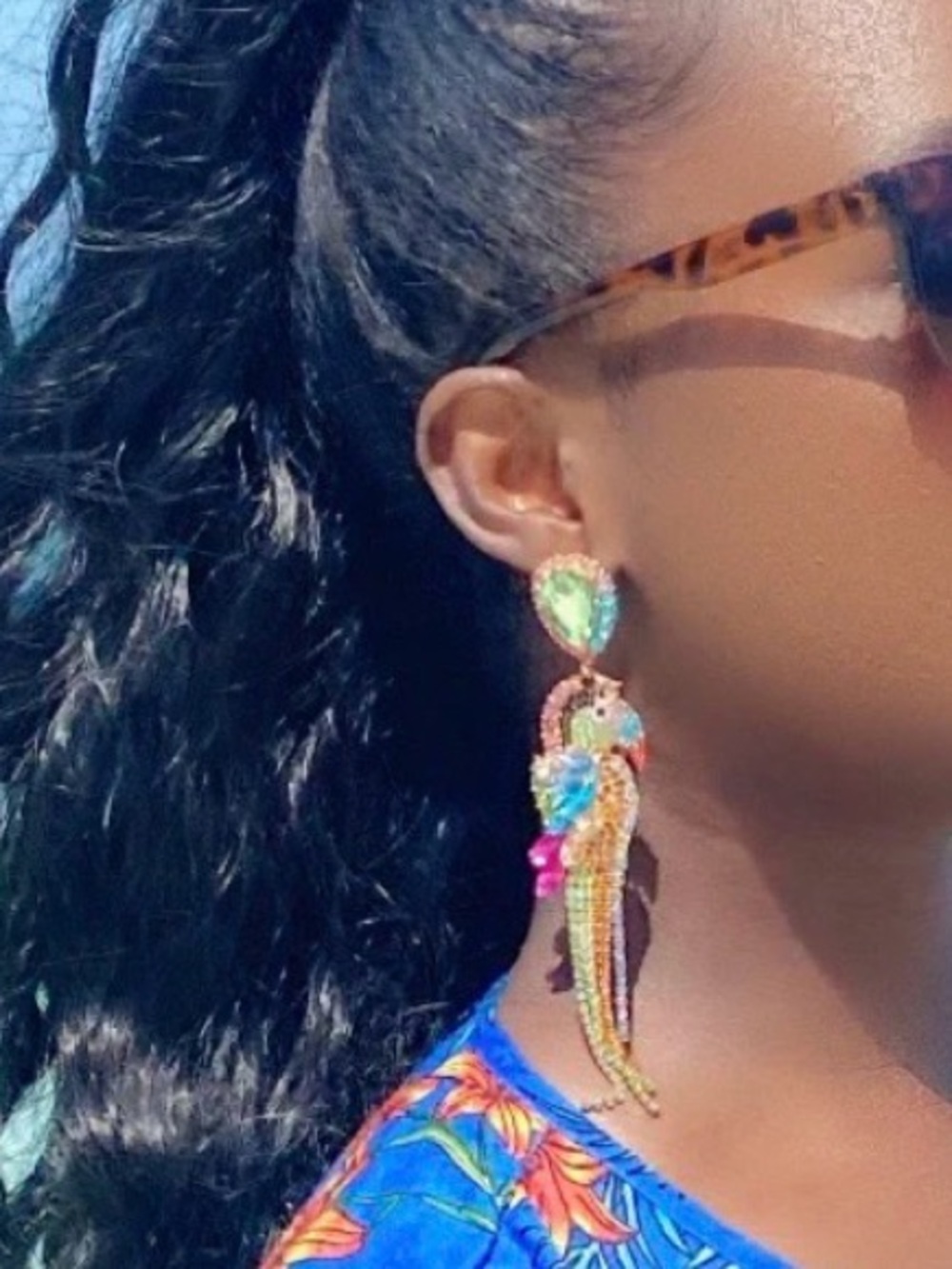 New Natasha PARROT JUNGLE earrings - Picture 8 of 17